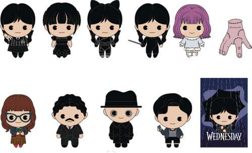 Wednesday 3D Figural Bag Clip Wednesday Series 2 Mystery Box 24