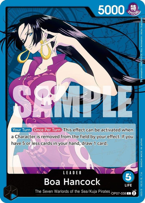 One Piece Trading Card Game 500 Years in the Future Single Card Leader Boa Hancock OP07-038 - ToyWiz One Piece Trading Card Game 500 Years in the Future Single Card Leader Boa Hancock OP07-038 - ToyWiz