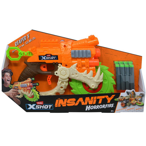 BANDAI スナイパーセット X-Shot Insanity Horrorfire Reaper Blaster 8 Darts Zuru Toys - ToyWiz