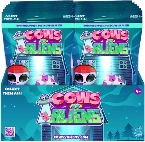 Cows Vs. Aliens TEAL Series 4 Mini Plush Mystery Box 12 Packs