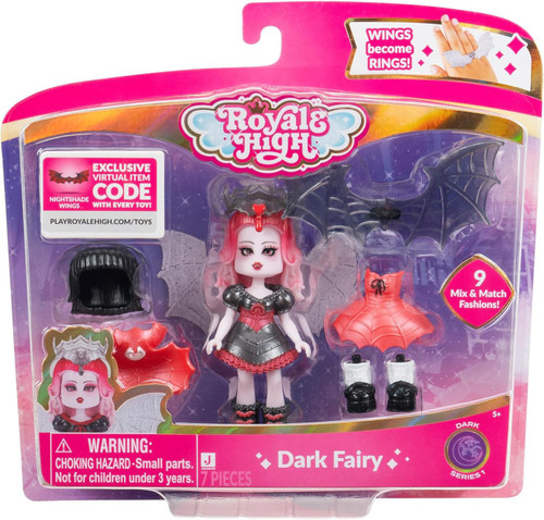 Royale High Series 1 Dark Fairy 3 Doll 9 Mix Match Fashions