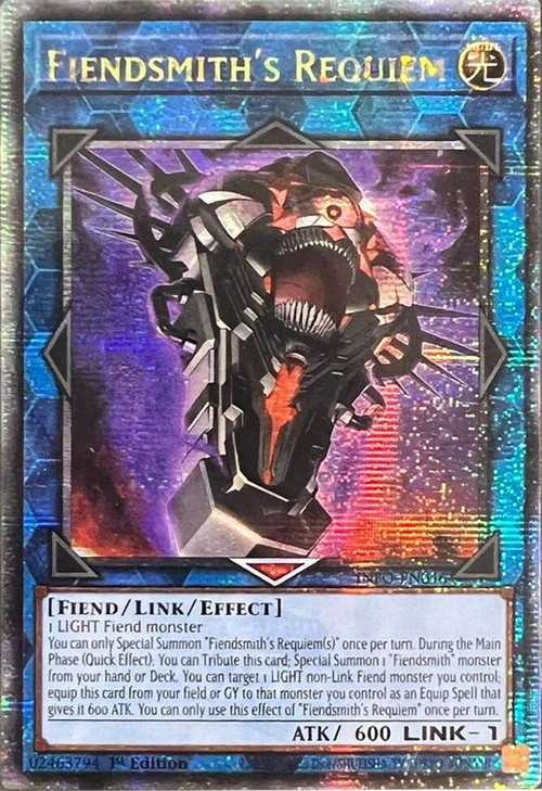 finite cards yugioh Trading Card Game The Infinite Forbidden Single Card Quarter Century Secret Rare Fiendsmiths Requiem INFO-EN046 The hand size limit of each player becomes 3. Yugioh Spell Card Finite Cards