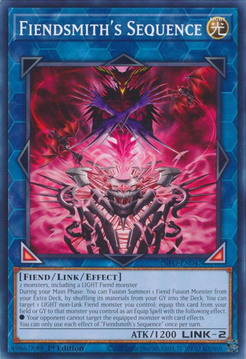 YuGiOh Trading Card Game The Infinite Forbidden Single Card Common  Fiendsmiths Sequence INFO-EN047 - ToyWiz
