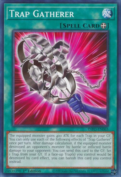 the infinite forbidden yugioh card list Trading Game Single Card Common Trap Gatherer INFO-EN065 during damage calculation INFO-AE] 
