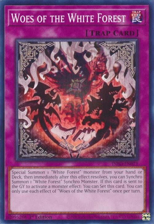 YuGiOh Trading Card Game The Infinite Forbidden Single Card Common Woes of  the White Forest INFO-EN071 - ToyWiz