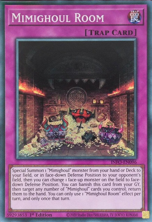 yugioh mimighoul cards Trading Card Game The Infinite Forbidden Single Card Super Rare Room INFO-EN096 You can add 1 Mimighoul monster from your Deck to your hand CoreTCG - Mimighoul Flower