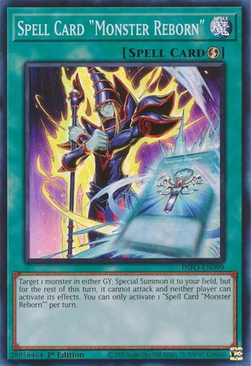 YuGiOh Trading Card Game The Infinite Forbidden Single Card Super Rare Spell Card Monster Reborn INFO-EN099 - ToyWiz YuGiOh Trading Card Game The Infinite Forbidden Single Card Super Rare Spell Card Monster Reborn INFO-EN099 - ToyWiz