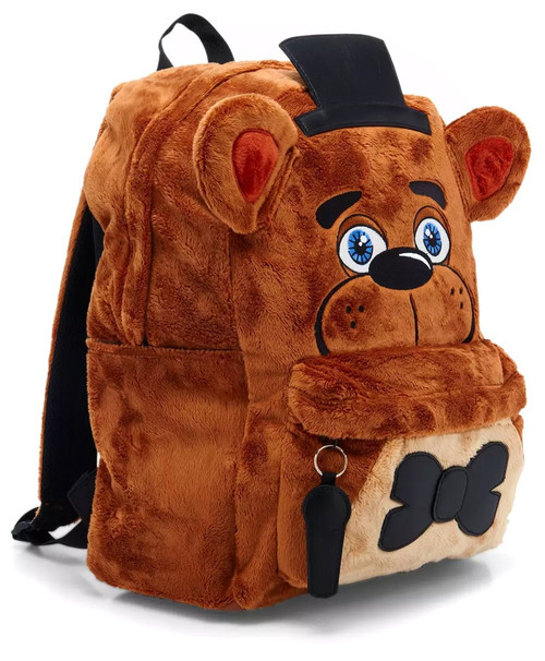 five nights at freddy's freddy plush mini backpack Five Nights at Freddys Figural Fuzzy Freddy 17 Backpack Bioworld