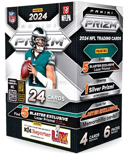 NFL Panini 2024 Prizm Football Trading Card BLASTER Box 6 Packs, 5