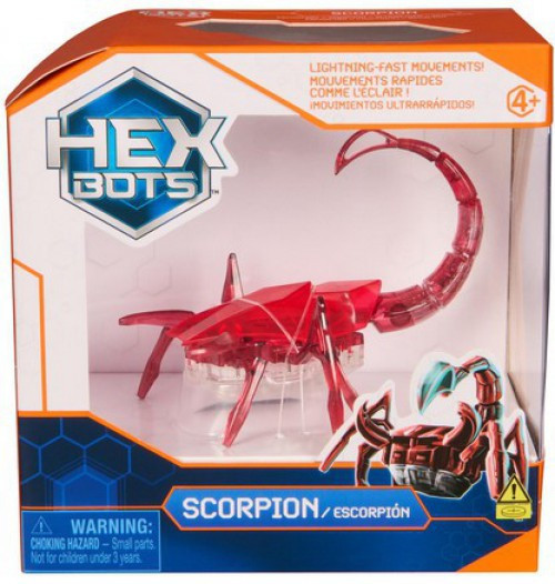 Hex Bots Scorpion Red Figure Lightning Fast Movements Spin Master
