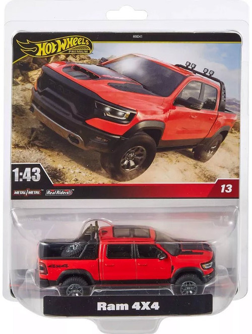 Hot Wheels Premium Real Riders Ram 4x4 143 Die Cast Car Mattel