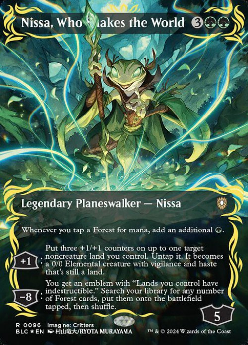 Magic The Gathering Bloomburrow Commander Single Card Rare Nissa
