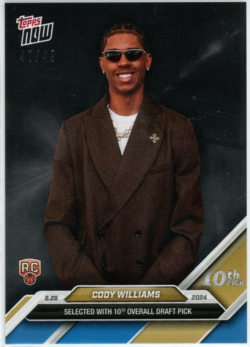 NBA Utah Jazz 2024 NOW Basketball Single Card Blue 4749 Cody 