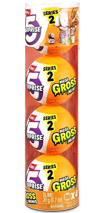 5 Surprise Mega Gross Mini Lot De 2 - Jouets Surprise Dégoûtants Zuru Pour Enfants