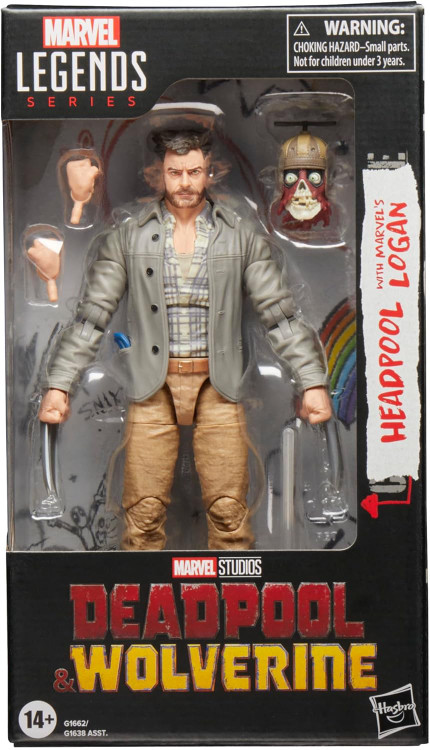 Marvel Deadpool Wolverine Marvel Legends Logan with Headpool 6