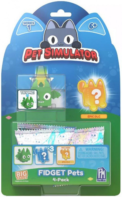 Pet Simulator X Series 1 Fidget Pets Mystery 4-Pack PhatMojo - ToyWiz