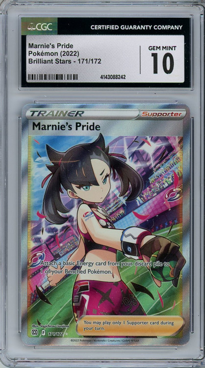 marnie pokemon card price Japanese PSA 10 #068 Sword Shield 2019 Full Art Packview Comics Trainer Form 2020 Pokemon Sword & Shield