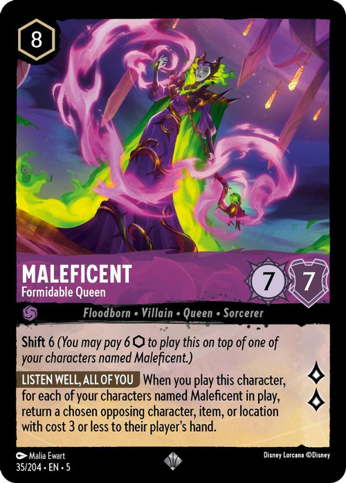 yugioh maleficent deck Complete Custom for Yu-Gi-Oh! You may put 5 character cards from your discard on the bottom of your deck in any order to shift this character for free Disney Lorcana Trading Card Game