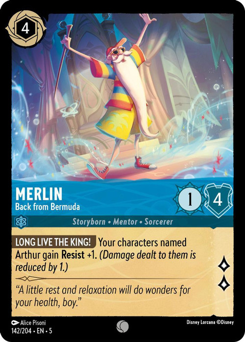 merlin lorcana card Merlin Rabbit Foil Lorcana Proxy