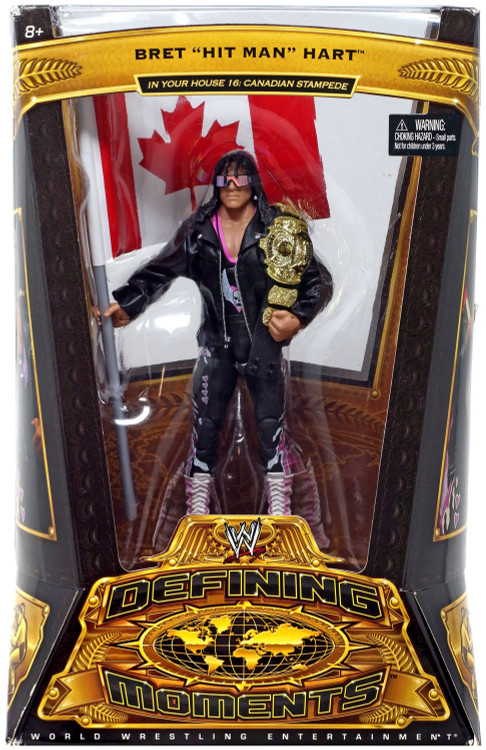 WWE Wrestling Defining Moments Series 5 Bret Hit Man Hart Action