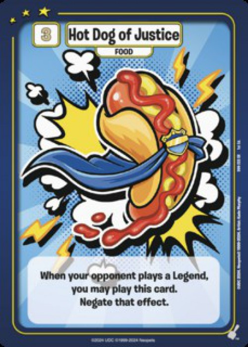 Neopets Battledome Trading Card Game Defenders of Neopia Single Card Super Rare Hot Dog of Justice 233 - ToyWiz Neopets Battledome Trading Card Game Defenders of Neopia Single Card Super Rare Hot Dog of Justice 233 - ToyWiz