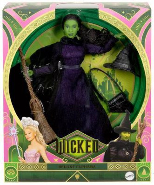 Wizard of Oz Wicked Elphaba Deluxe Fashion Doll Mattel - ToyWiz