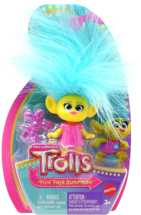 Mattel DreamWorks Trolls Fun Fair Surprise Fairtastic Fashion Boutique - Set da gioco con bambola di papavero regina e 25 accessori