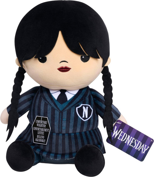 Wednesday Wednesday 10 Weighted Plush Just Play - ToyWiz