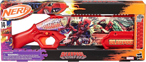 NERF DEADPOOL 正規品マーベルナーフガン ショットガン16発付き Amazon.com: Nerf Marvel Deadpool Blaster, 16 Nerf Rival Accu