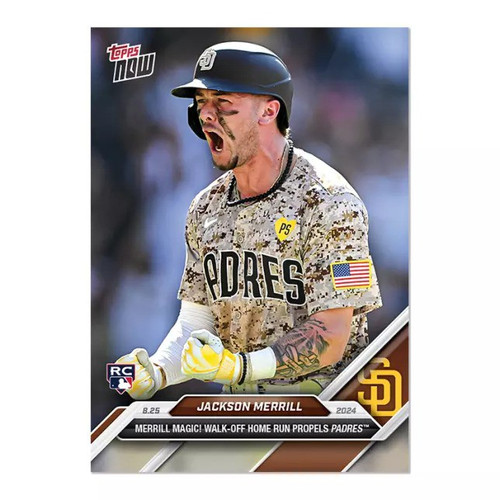 MLB San Diego Padres 2024 NOW Baseball Single Card Jackson Merrill