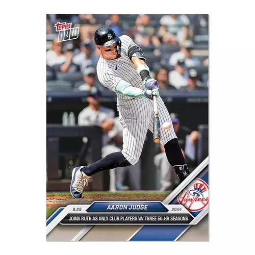 MLB New York Yankees 2024 NOW Baseball Single Card Aaron Judge 594 - ToyWiz