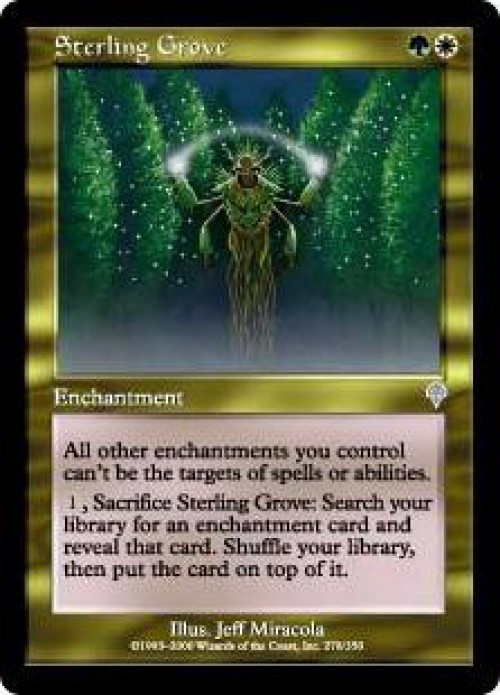 mtg card search price Magic The Gathering Invasion Single Uncommon Sterling Grove 278 Lightly Played Frantic Search - Commander Masters