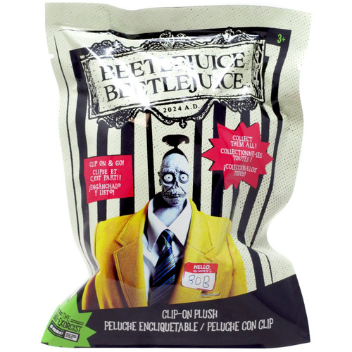 Beetlejuice 2 Clip-On Plush Mystery Pack 1 RANDOM Character Just Play ...