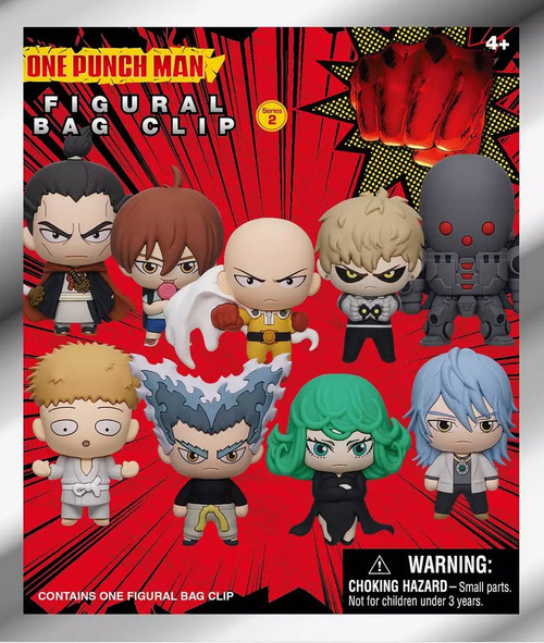 One Punch Man 3D Figural Foam Bag Clip One Punch Man Series 2