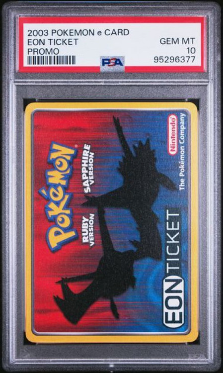 Pokemon Trading Card Game Promo Cards Single Card Promo Eon Ticket PSA - 10  Mint POP. 25 - ToyWiz