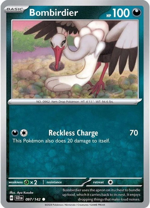 bombirdier pokemon card ex 234/182 - Holofoil SV04 Paradox Rift 30 / 1 Artist Pokemon Trading Card Game Stellar