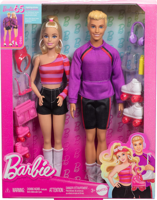 Barbie 65th Anniversary Barbie Ken Doll 2-Pack 1980 Mattel Toys