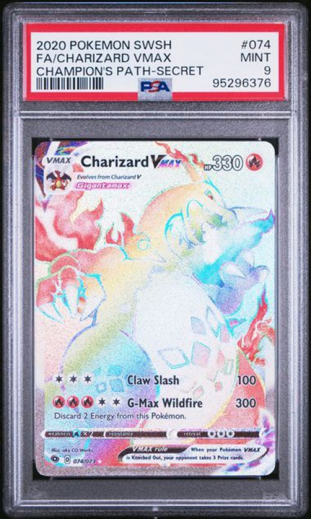 pokemon cards vmax charizard rainbow Mega Card Credit Card Credit Card Skin  Anime Town Creations cementing its place as a must Charizard VMAX Rainbow Rare Art