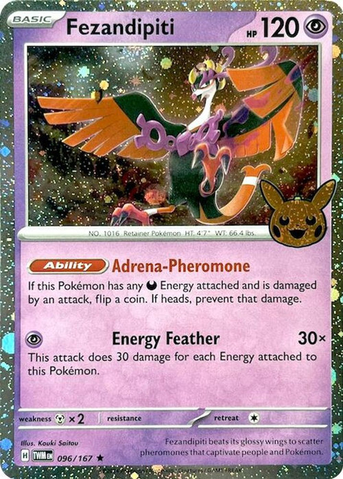 fezandipiti pokemon card Japanese 076/187 sv8a Holo TCG — ToysOneJapan (Dont apply Weakness and Resistance for Benched Pokemon.) Fezandipiti 096 - Holofoil SV06