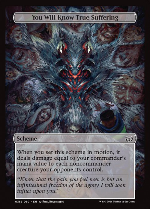 Magic The Gathering Duskmourn House of Horror Commander Single Card Common  You Will Know True Suffering 363 - ToyWiz