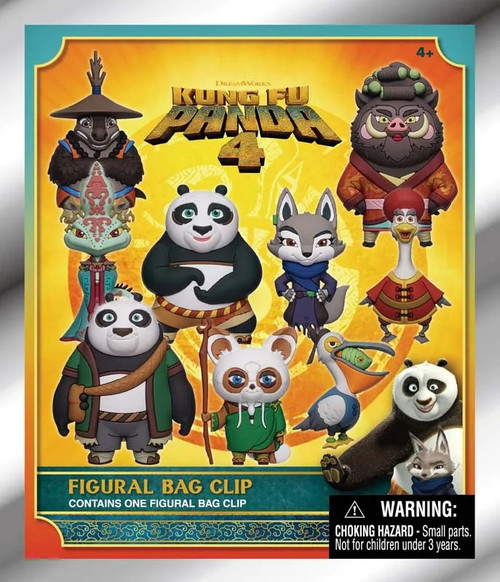 Kung Fu Panda 3D Figural Foam Bag Clip Kung Fu Panda 4 Series 1