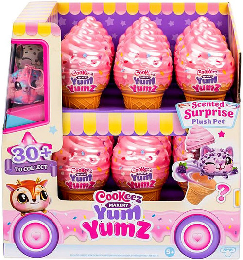 Cookeez Makery Yum Yumz Lot De 2 Peluches Surprise Parfumées – Cornet De Glace Magique, 30 Personnages à Collectionner Dès 2 Ans