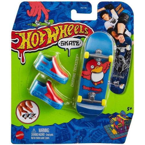 Mattel Mini skateboard Hot Wheels avec chaussures assorties Multicolore (HGT53