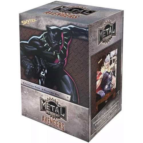 Marvel Metal Universe Avengers Trading Card Box 6 Packs