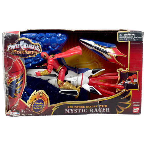 Power Rangers Mystic Force Red Power Ranger with Mystic Racer Action ...
