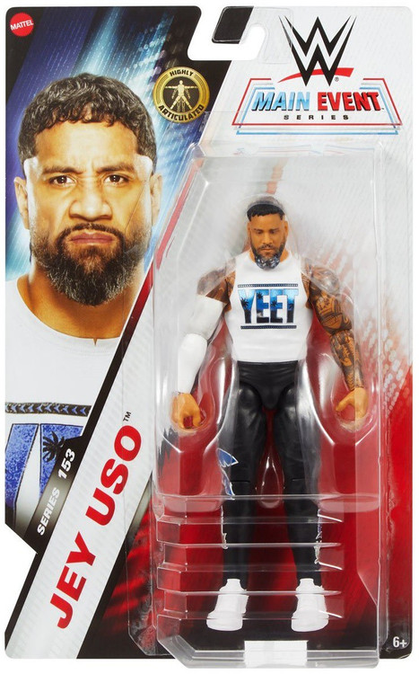 WWE Wrestling Main Event Series 153 Jey Uso 6 Action Figure Mattel