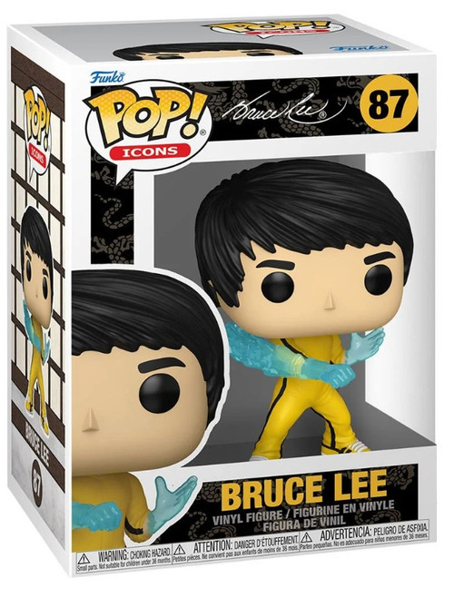 Funko Pop! Icons Movie Game of Death Bruce Lee #87 with POP Protector In-Stock | UK