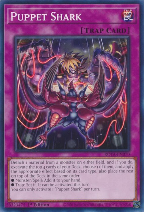 yugioh poop cards Trading Card Game Rage of the Abyss Single Card Common Puppet Shark ROTA-EN070 Fish/Tuner/Effect New Yugi-poop. Kuriboh... pal, are