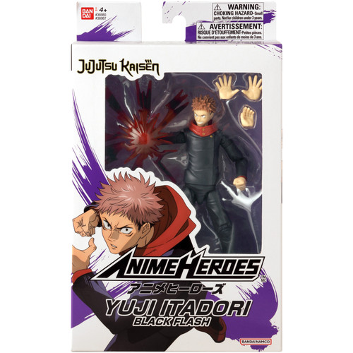 Jujutsu Kaisen Anime Heroes Yuji Itadori Action Figure [Black Flash ver.]