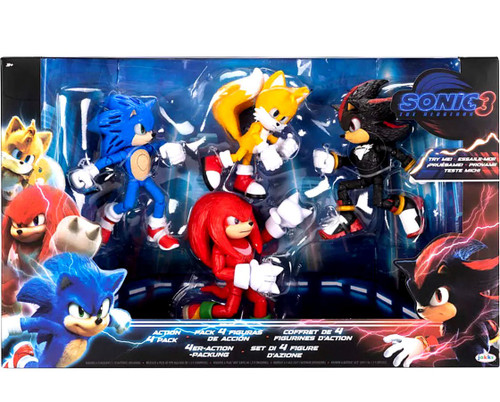 Sonic The Hedgehog 3 Light Up Sonic, Tails, Knuckles Shadow